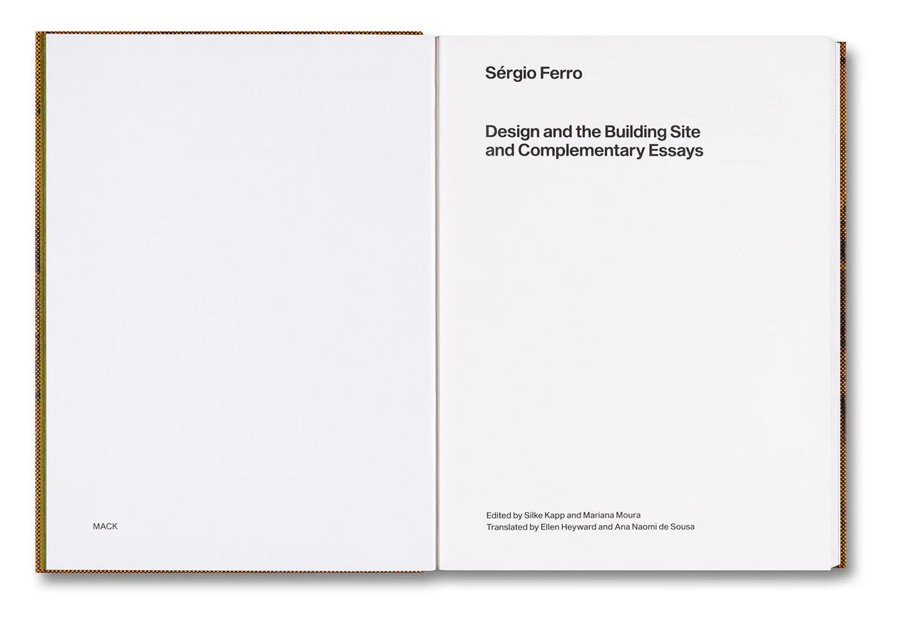 DESIGN AND THE BUILDING SITE · Sérgio Ferro