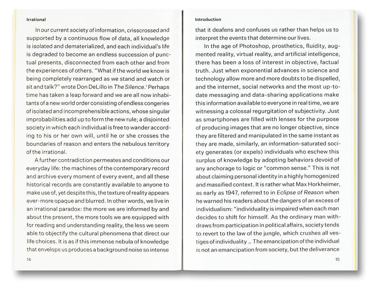 IRRATIONAL · A Visual Directory to a World with No Reason