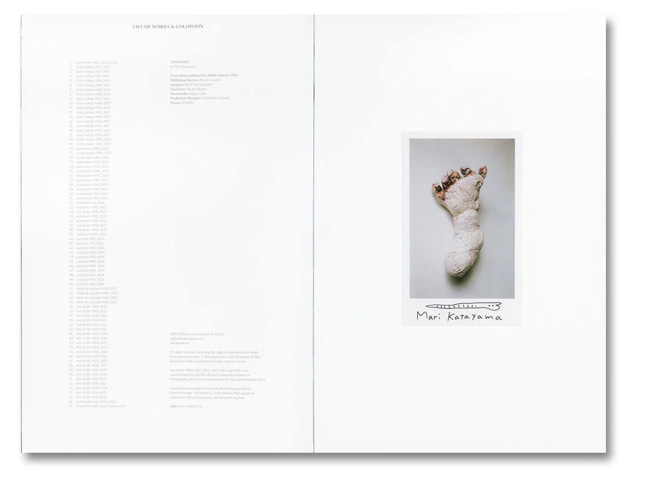 SYNTHESIS · Mari Katayama