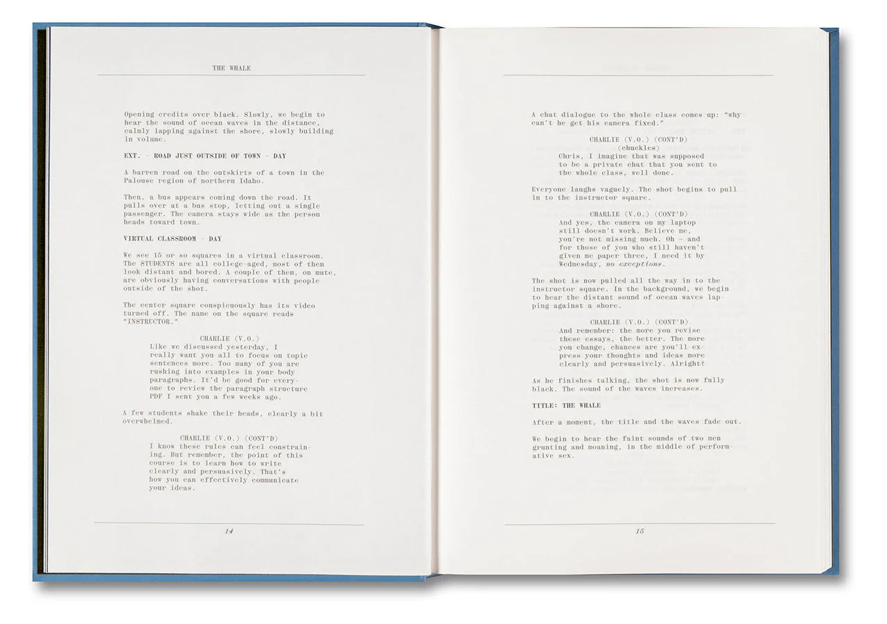 THE WHALE · Darren Aronofsky