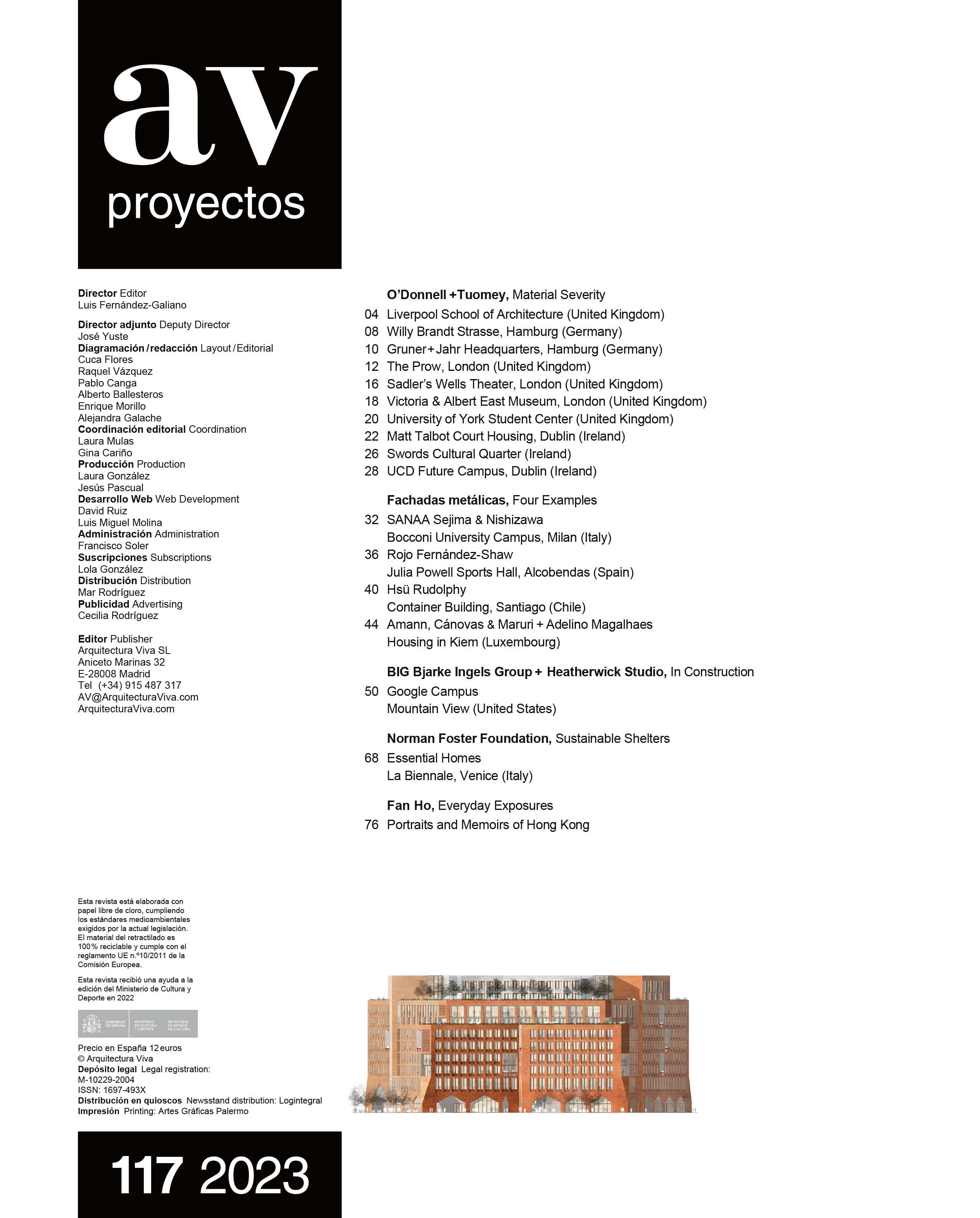 AV PROYECTOS · #117 O’Donnell + Tuomey