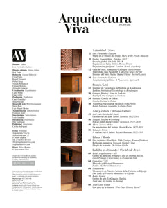 ARQUITECTURA VIVA · #245 Francis Kéré