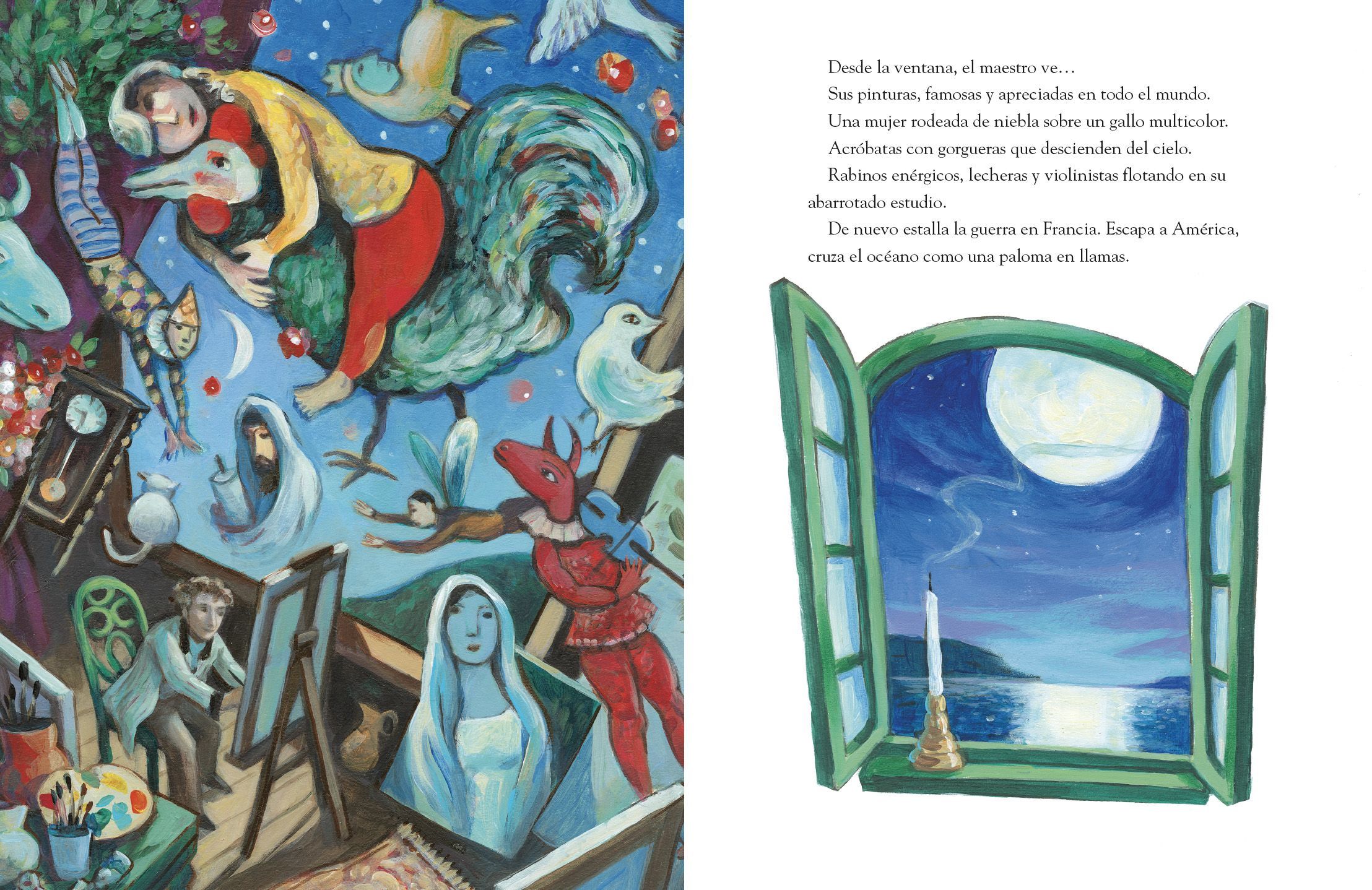 DE LA FENÊTRE Marc Chagall